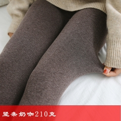 Quần legging vải cotton phối ren kiểu dáng quần tất ôm dáng dành cho nữ