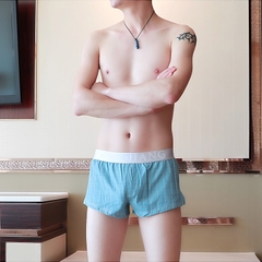 Quần lót boxer nam sọc caro WANGJIANG cotton thoáng khí thoải mái