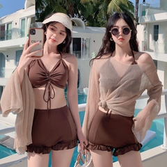 Bộ đồ bơi ba mảnh thời trang Hàn Quốc quyến rũ dành cho nữ