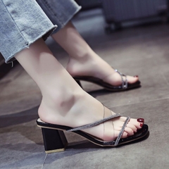 Dép sandal cao đế vuông xỏ ngón phiên bản Hàn Quốc phù hợp mọi lứa tuổi