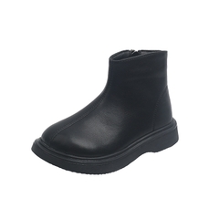 Giày boot cổ thấp cao cấp đế mềm phong cách Hàn Quốc đơn giản cho bé gái