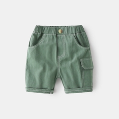 Quần short kaki túi hộp đơn giản cho bé trai