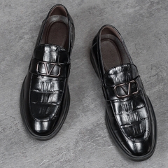 Giày kiểu slip-on nam chất da cao cấp sang trọng phong cách Anh Quốc