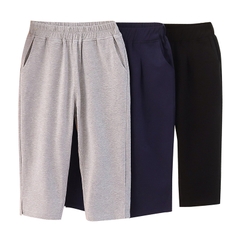 Quần lửng vải cotton co giãn kiểu dáng thể thao vận động dành cho bé gái