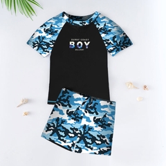 Bộ đồ bơi bé trai HURUN in họa tiết nhanh khô