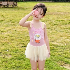 Bộ đồ bơi liền mảnh kiểu dáng công chúa dễ thương dành cho bé gái