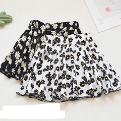 Váy ngắn xếp ly họa tiết thời trang dành cho bé gái