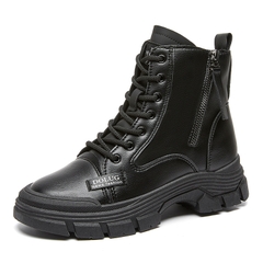 Giày boots da nữ kiểu dáng trẻ trung năng động phong cách Âu Mỹ