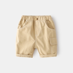 Quần short kaki túi hộp đơn giản cho bé trai