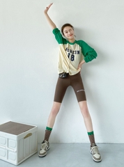 Quần legging nữ ngắn ôm dáng hợp thời trang phù hợp với các môn thể thao