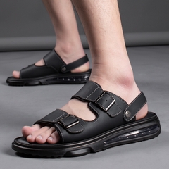 Dép sandal nam hai quai có khuy điều chỉnh đế mềm tránh trơn trượt