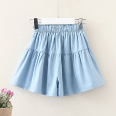 Quần short jean giả váy kiểu dáng mỏng dành cho bé gái