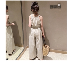 Bộ áo hai dây và quần ống rộng thời trang dành cho bé gái
