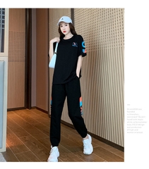 Bộ đồ cotton mỏng xu hướng thời trang giản dị dành cho các môn thể thao