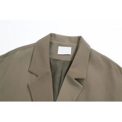 Áo khoác vest nữ dáng rộng hợp thời trang, phong cách Hàn Quốc
