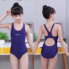 Đồ bơi liền mảnh hình tam giác hở lưng vải khô nhanh dành cho bé gái