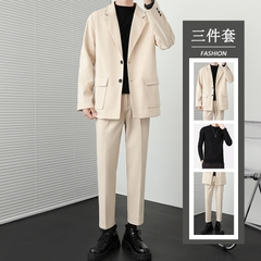 Set bộ đồ vest nam kèm áo thun trẻ trung lịch lãm kiểu dáng Hàn Quốc
