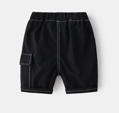 Quần short kaki túi hộp đơn giản cho bé trai