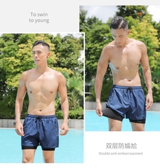 Quần bơi, quần đi biển, chạy bộ của nam hai lớp dài có túi kéo khóa