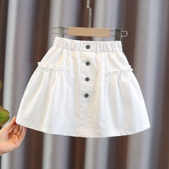 Chân váy phối cúc thời trang phong cách Hàn Quốc dành cho bé gái