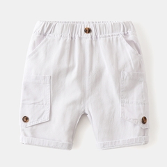 Quần short kaki bé trai phối túi phong cách Hàn Quốc