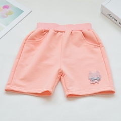 Quần short kiểu dáng thể thao in họa tiết mèo dễ thương dành cho bé gái