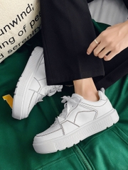 Giày sneaker nam kiểu ulzzang phối họa tiết đơn giản