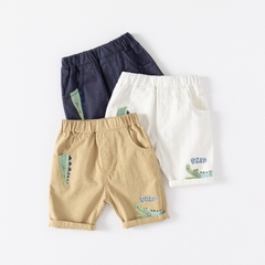 Quần short kaki in hoạt hình cá sấu cho bé trai