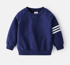 Bộ đồ thể thao cotton sọc dài tay cho bé trai