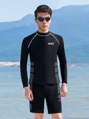 Bộ đồ bơi nam dài tay chống nắng kiểu dáng thể thao