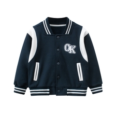 Áo khoác bomber nỉ dày dặn kiểu dáng thể thao dành cho bé trai