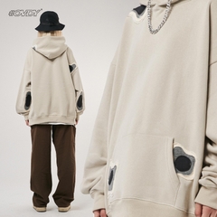 Áo hoodie OVDY unisex lông cừu thiết kế họa tiết mới lạ