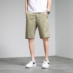 Quần short kaki nam phối hoa văn nhỏ phong cách thời thượng