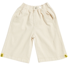 Quần 5 tấc vải cotton lưng cao co giãn thời trang dành cho bé gái
