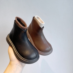 Giày boot cổ thấp cao cấp đế mềm phong cách Hàn Quốc đơn giản cho bé gái