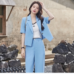 Bộ đồ vest tay ngắn quần dài thời trang, khí chất công sở dành cho nữ