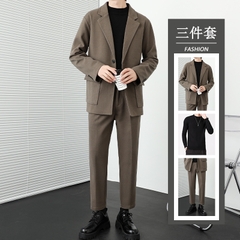 Set bộ đồ vest nam kèm áo thun trẻ trung lịch lãm kiểu dáng Hàn Quốc
