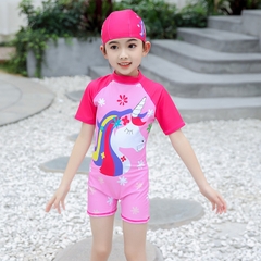 Đồ bơi liền mảnh in hình dễ thương vải nhanh khô dành cho bé gái
