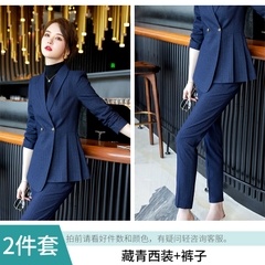 Bộ đồ vest cao cấp thiết kế ôm dáng, tà áo xếp ly một bên thời trang