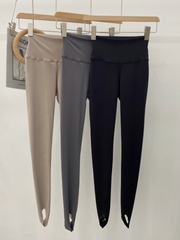Quần legging vải da cá lưng cao ôm dáng dành cho nữ tập yoga