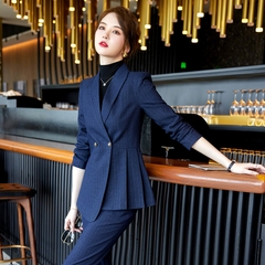 Bộ đồ vest cao cấp thiết kế ôm dáng, tà áo xếp ly một bên thời trang