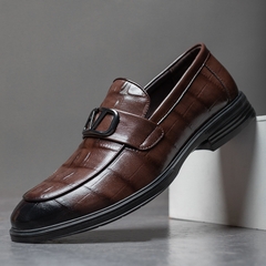 Giày kiểu slip-on nam chất da cao cấp sang trọng phong cách Anh Quốc