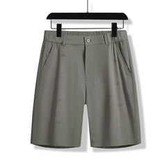 Quần short kaki nam phối hoa văn nhỏ phong cách thời thượng