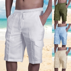 Quần short lưng chun vải lanh siêu mát dành cho nam