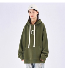 Áo hoodie unisex dài tay in chữ phong cách thời trang trung tính