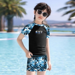 Bộ đồ bơi bé trai HURUN in họa tiết nhanh khô