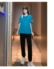 Bộ đồ cotton mỏng xu hướng thời trang giản dị dành cho các môn thể thao