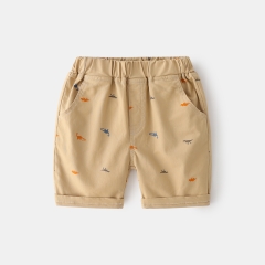 Quần short kaki chất cotton thoáng khí in hoạt hình cho bé trai
