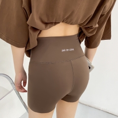 Quần legging nữ ngắn ôm dáng nâng mông cạp cao, phong cách Hàn Quốc