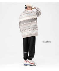 Áo len dệt kim unisex họa tiết Fair Isle hot trend